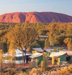 Continue to Ayers Rock Resort and enjoy a base walk or climb, view the sunset on Uluru with a glass of sparkling wine. Stay overnight at Ayers Rock Resort campsite.
