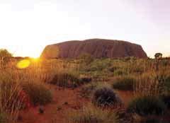 Sunrise at Uluru (Ayers Rock) Mutitjulu Walk Mala Walk Kantju Gorge Return transfers from Ayers Rock Resort Daily from Ayers Rock Resort, 90 minutes prior to sunrise 12 noon Rise early this morning