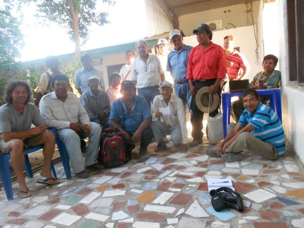 Meeting of Amerindian leaders of the Chaco who fought back The Guaraní Ñandéva managed to organize a massive protest and