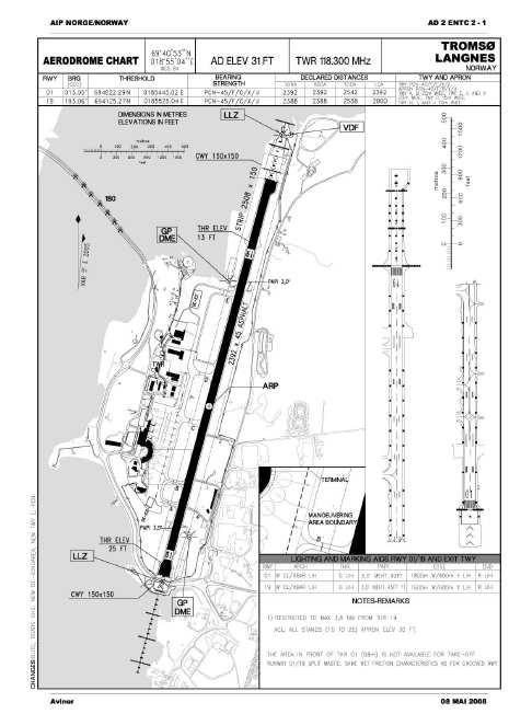 E ENTC benefits analysis E.1 Overview This annex provides detailed analysis for Tromso (ENTC) in Norway. This is a single runway airport with ILS installed at both runway ends.