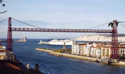 BISCAY BRIDGE: Better known as the Hanging Bridge, this original transporter bridge connects the area of Las Arenas (Getxo) with the town