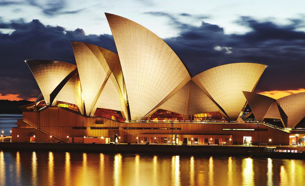 We tour Sydney s iconic Opera House on Day 13. fabled sandstone monolith that rises to a height of 1,114 feet.
