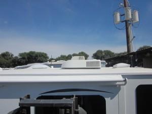13,500 (HE high efficiency) Low-Profile A/C in this photo, significantly reducing your exterior height.