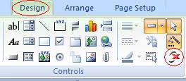 Office 2007 & 2010 13 4. Insert a MW6 DataMatrix ActiveX control into the report. 5.