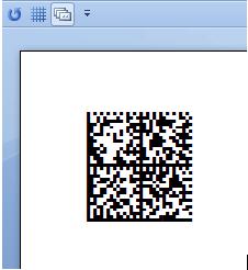 Click on "Add-Ins", then click on "Convert Selection" to create a DataMatrix barcode. 4.