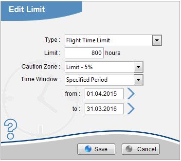 Creating Rules Type of Rule You must first create some rules on the Tables Flight Time Limits page.