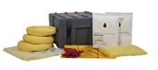 Absorbent Cushion 2 x Bags Granular Absorbent 1 x Pair Red PVC Gloves 2 x Contaminated Waste Disposal Bags 2 x Cable Ties