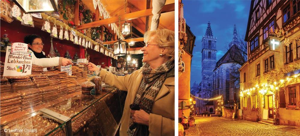 Collette Experiences Browse in the famous Christmas markets along the Danube. Join a local expert as you explore Vienna, Regensburg, Nuremberg and Würzburg.