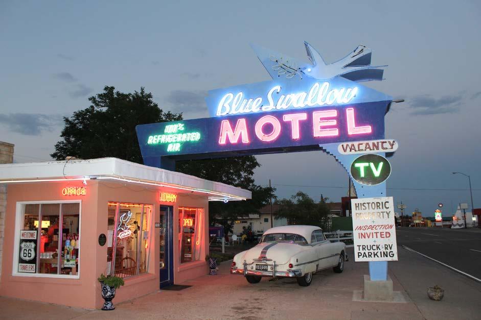 12. New Mexico. Blue Swallow Motel, Tucumcari.