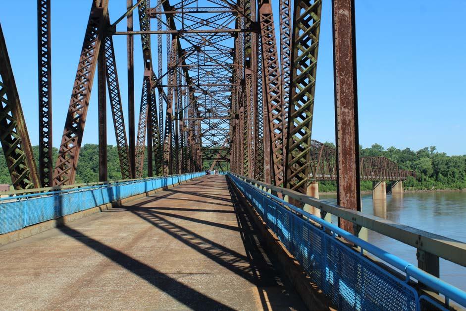 2. Illinois. The Chain of Rocks Bridge over the Mississippi River.