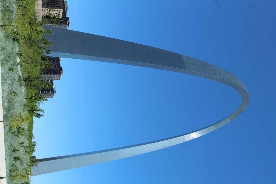 3. Missouri. The Gateway Arch is a 630-foot monument in St. Louis.