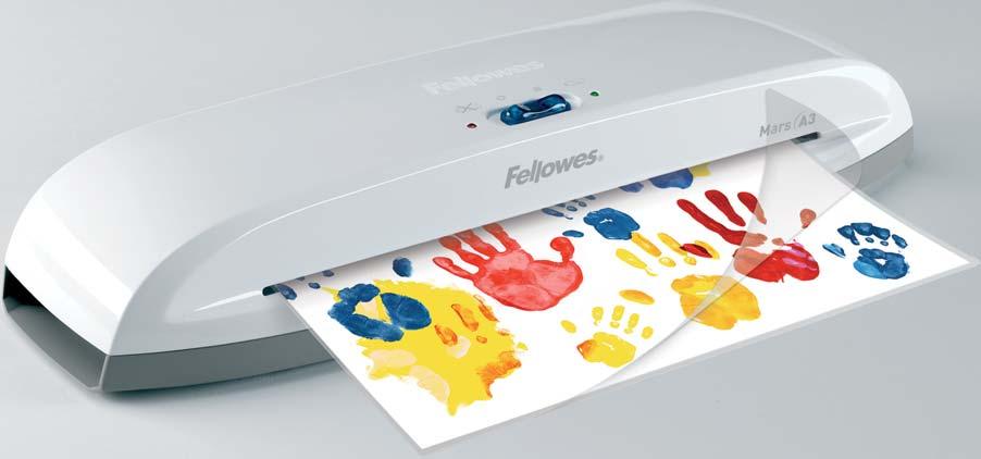 Home Laminator MARS A The Fellowes Mars Home Laminator offers numerous laminating possibilities with minimal adjustment in