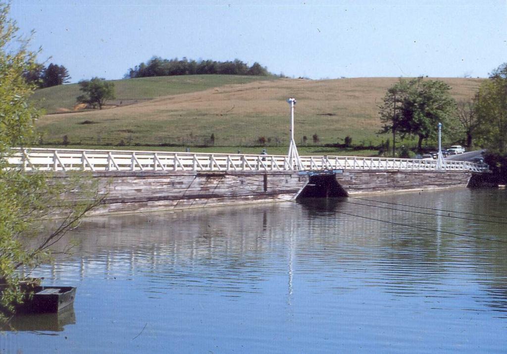 Floating bridge at White Wing