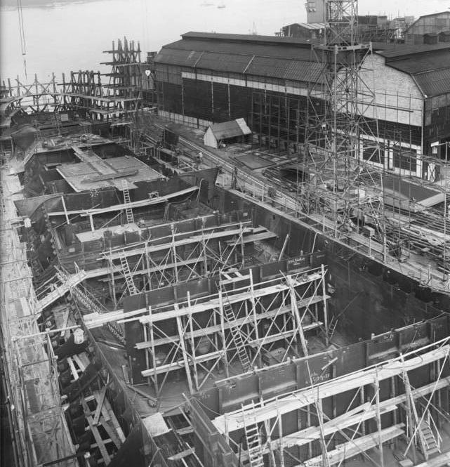 In addition, the detail drawings necessary for construction were not made available to the shipbuilders until months later.