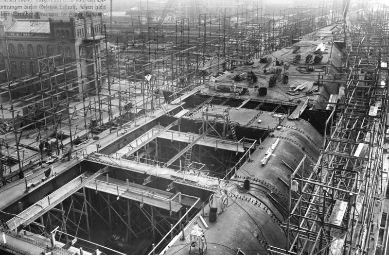 Following the start of her construction in late 1936, a little less than 24 months elapsed before Carrier A was ready to be launched; a time