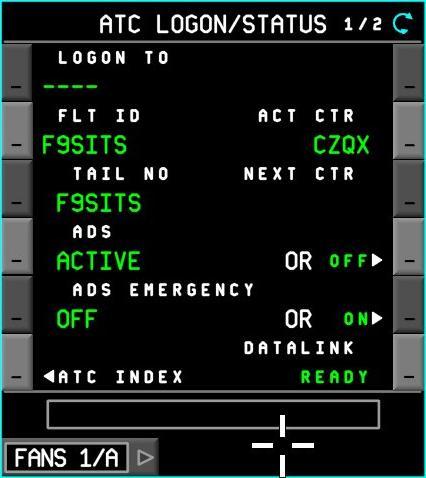 Cancelling ADS Contracts The flight crew can terminate contracts on the aircraft
