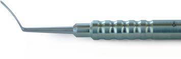 6-607 Morlet Lamellar Knife / Dissector 0.35mm x 2mm curved Angled shafts 12mm tip to curve 0.1mm x 1.