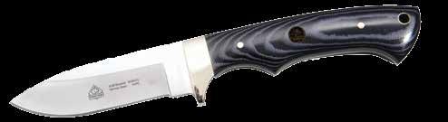 PUMA SGB Micarta Handle Hunting Knives Micarta has been used as knife handles for many years. First developed by George Westinghouse as early as 1910.