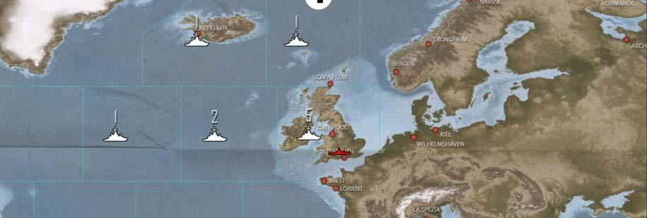 2.3.1 Atlantic Map Tap in the centre of a zone to manage it, see Zones below. Tap at edges of zones (or on land areas) and Drag to pan around map.