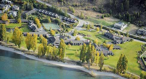1 Perfectly situated on the water s edge of Lake Wanaka with all rooms offering expansive views of the lake and mountains.