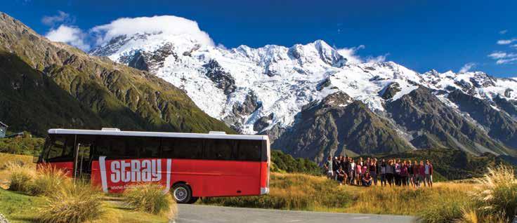 Exploring New Zealand BUS PASSES Guided Hop-On Hop-Off Adventure Travel Pass Go Stray in New Zealand and be sure to get off the beaten track for a taste of the real New Zealand.