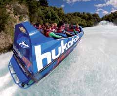 Lake Taupo & Tongariro Hukafalls Jet Hukafalls Jet in Taupo, offers a unique combination of excitement, thrills and natural landscapes along a beautiful river environment, lined with native bush,
