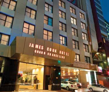 Wellington James Cook Hotel Grand Chancellor HHHHI From price based on 1 night in a Terrace Room, valid Fri to Sun, 1 Apr 31 May, 1 25 Jun, 3 Jul 31 Aug, 1 7 Sep, 10 21 Sep, 24 28 Sep, 1 5 Oct, 8 31