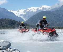 Adult $396 Child 12-16 years $396 Adventure Quad Follow ancient glacial pathways and experience the thrill of driving these fun two seater ATV quad bikes.