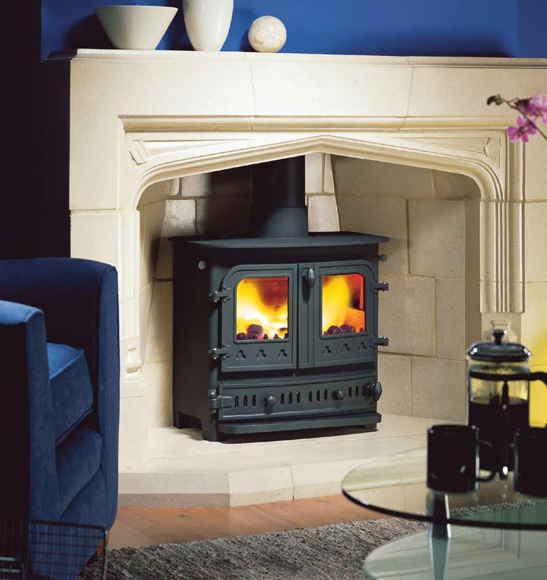 BAYSWATER Multi-Fuel Stove Heat Output Standard Features Optional Extras Boiler Option 6-7kW maximum 63 to 98 cubic metres maximum Top or rear (interchangeable) 152mm (6 ) flue collar Brick lined
