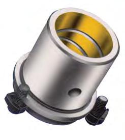 Bushings Metric Wring Fit Style D2 Grease Fittings, North America Ø18 & 19mm - 1/4-28 NTF, 5/16 hex Ø24-80mm - 1/8-27 NPTF, 7/16 hex See pages 16 & 17 for toe clamp placement instructions.