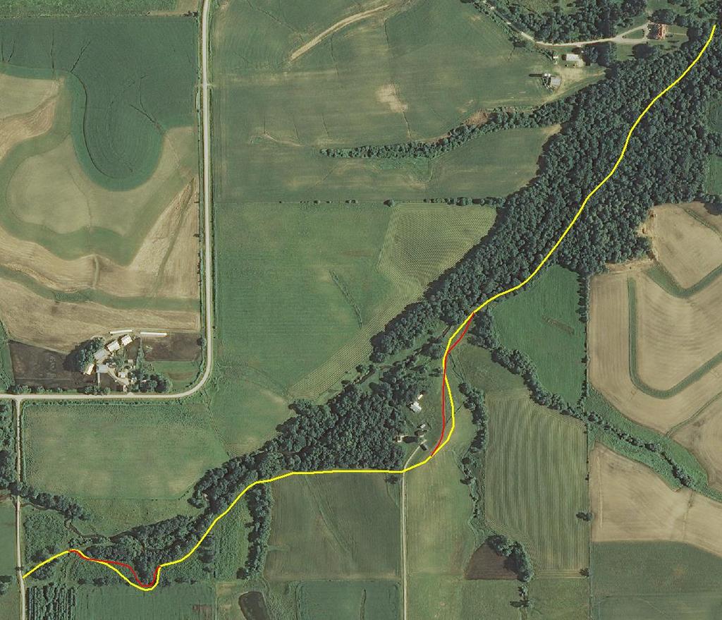 Once the cross-section of the trail was designed, the final layout design of the trail was created based off of the Client s preferred trail layout.