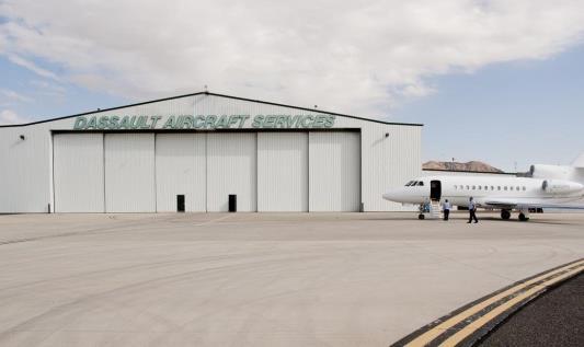 hangar Includes new pilots lounge, passenger facilities,