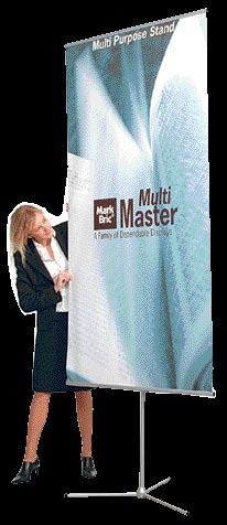 Message can be lifted from the floor to a perfect visibility Flexibility in graphic width How to attach graphic banners To be able to attach graphic banners to the stand you must add one of
