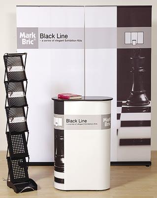 7025 Black Line A series of elegant Exhibition Kits We now offer a number of highly functional Black Line exhibition kits consisting of top quality Mark Bric products a guarantee for long time use