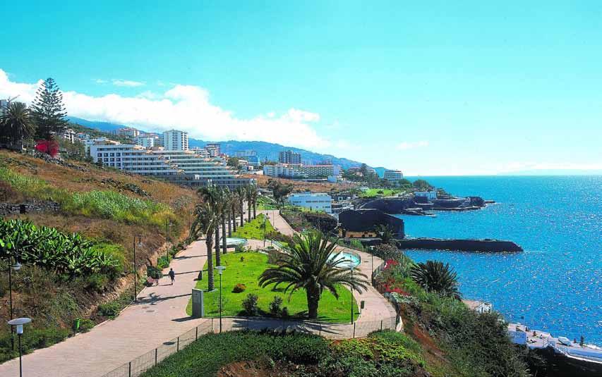 Madeira Madeira, an archipelago located 750 miles southwest of Lisbon in the Atlantic Ocean, has a nearly perfect climate warm in