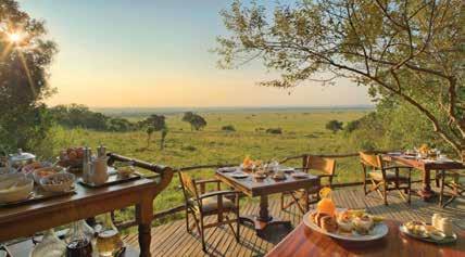 FLY-IN LODGES Kichwa Tembo Tented Camp Suite KICHWA TEMBO & BATELEUR CAMPS 3 days/2 nights from $1928 per person Bateleur Camp has sweeping views of the Mara, and is split across two sites, each