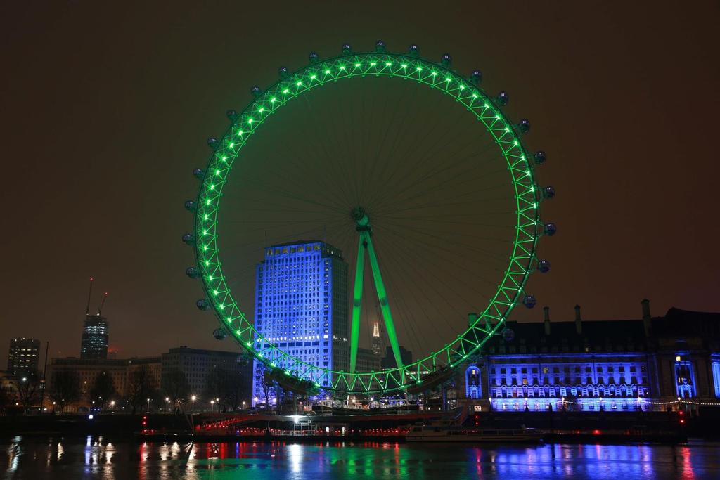 The London Eye which joined Tourism Ireland s Global Greening