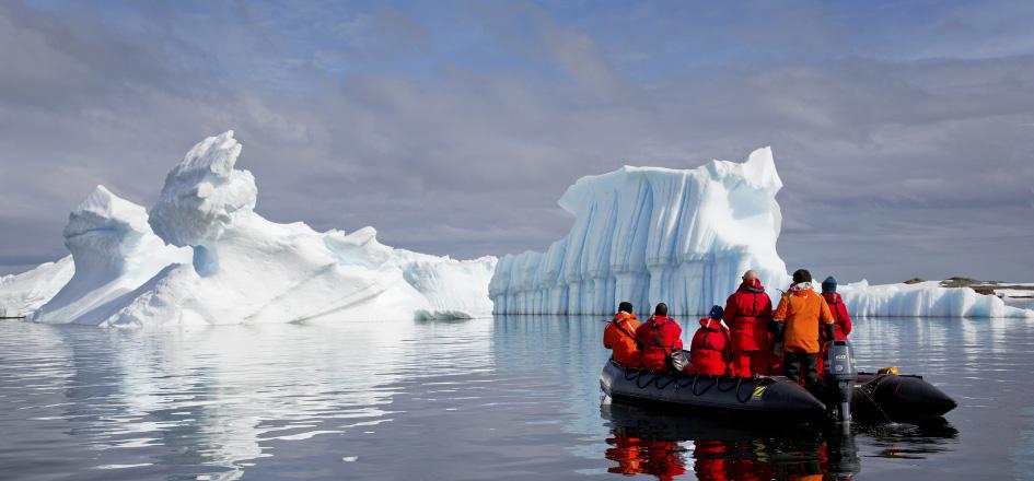 continent. In the waters of the Antarctic Peninsula, we spend our days off the ship exploring by Zodiac boat, making shore landings in the company of our expert guides.