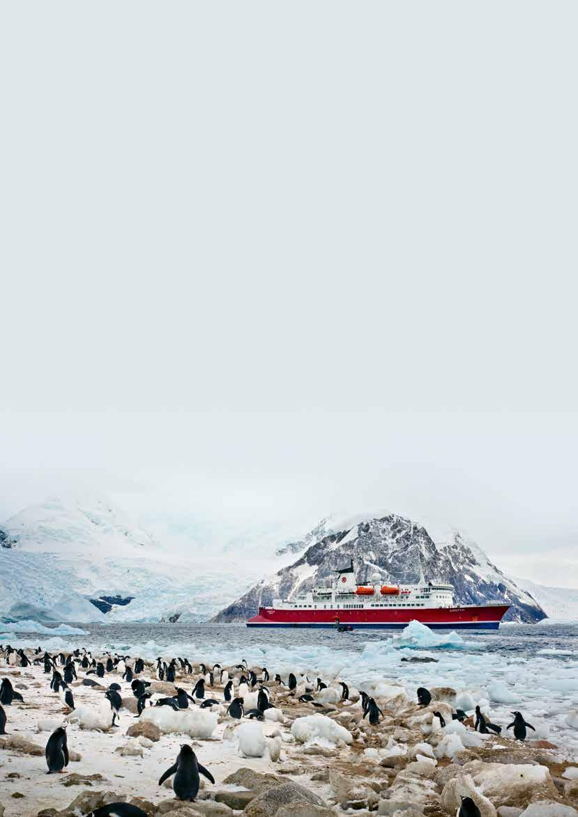 A TYPICAL POLAR DAY Expedition-style cruises are unlike ordinary cruise holidays, where itineraries are set.