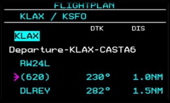[PFD] Flight Plans A flight plan comprises a series of waypoints or procedures that collectively form the route that an aircraft may take