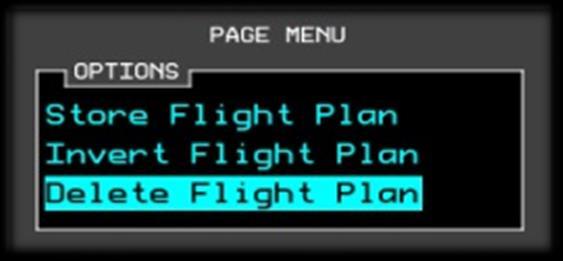 [PFD] Initializing / Deleting a Flight Plan Before inputting a new flight plan, it s important to initialize the X1000 Flight Plan Page -