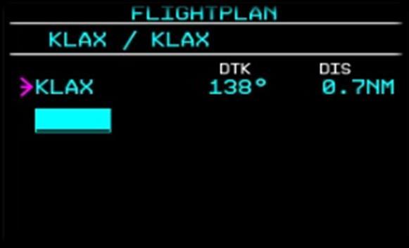 [PFD] Inserting a Waypoint Waypoints may be manually inserted into your flight plan.