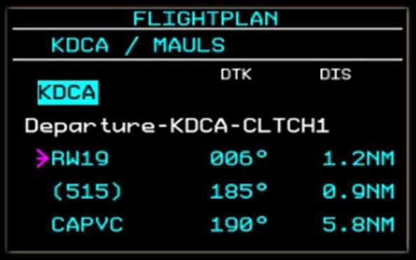 flight plan.