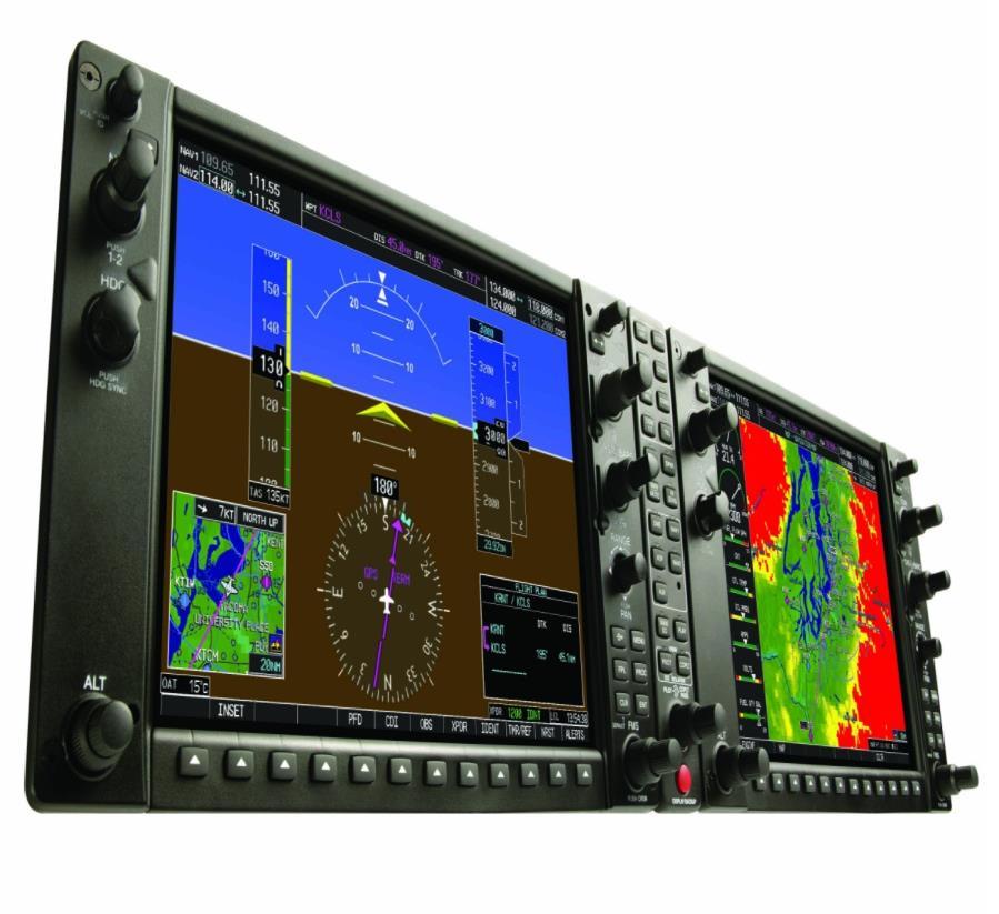The Garmin G1000 The Garmin G1000 is an advanced integrated flight instrument system that comprises two display units, serving as primary flight display, and multi-function display respectively.