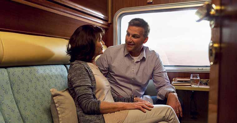 Rail Service Levels RAIL SERVICE LEVELS Gold Service On The Ghan and Indian Pacific experience the romance of a bygone age as you travel by rail without sacrificing the modern comforts of home.
