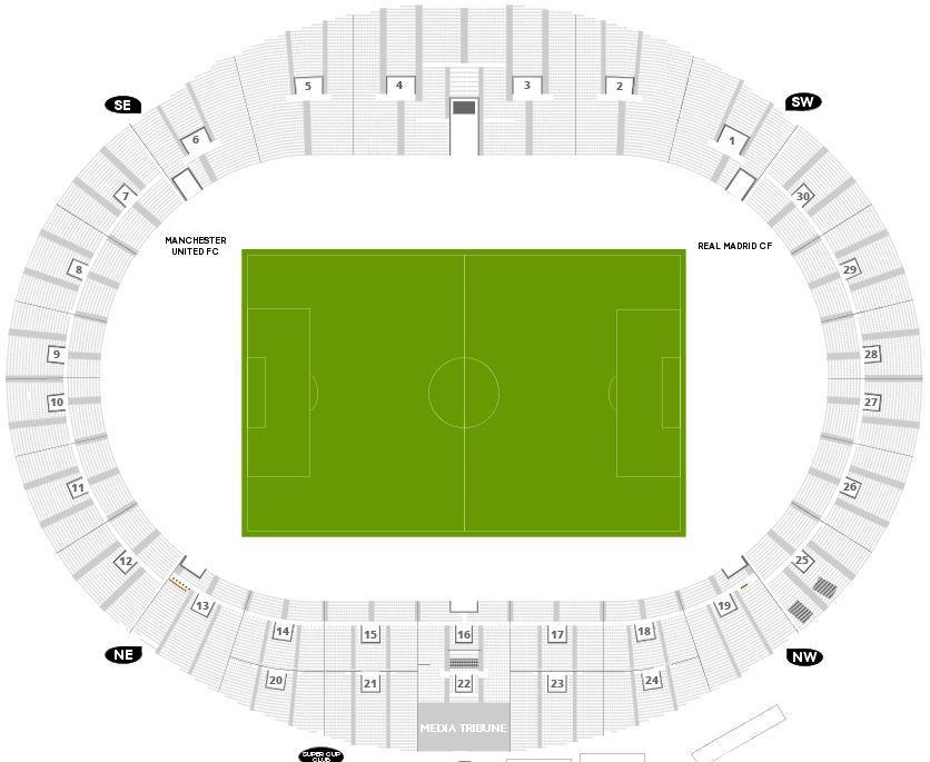 Wheelchair user spaces and Easy access Seating Finalists Finalist Real Madrid CF Wheelchair user spaces will be located in block 19, with adjacent companion seating.