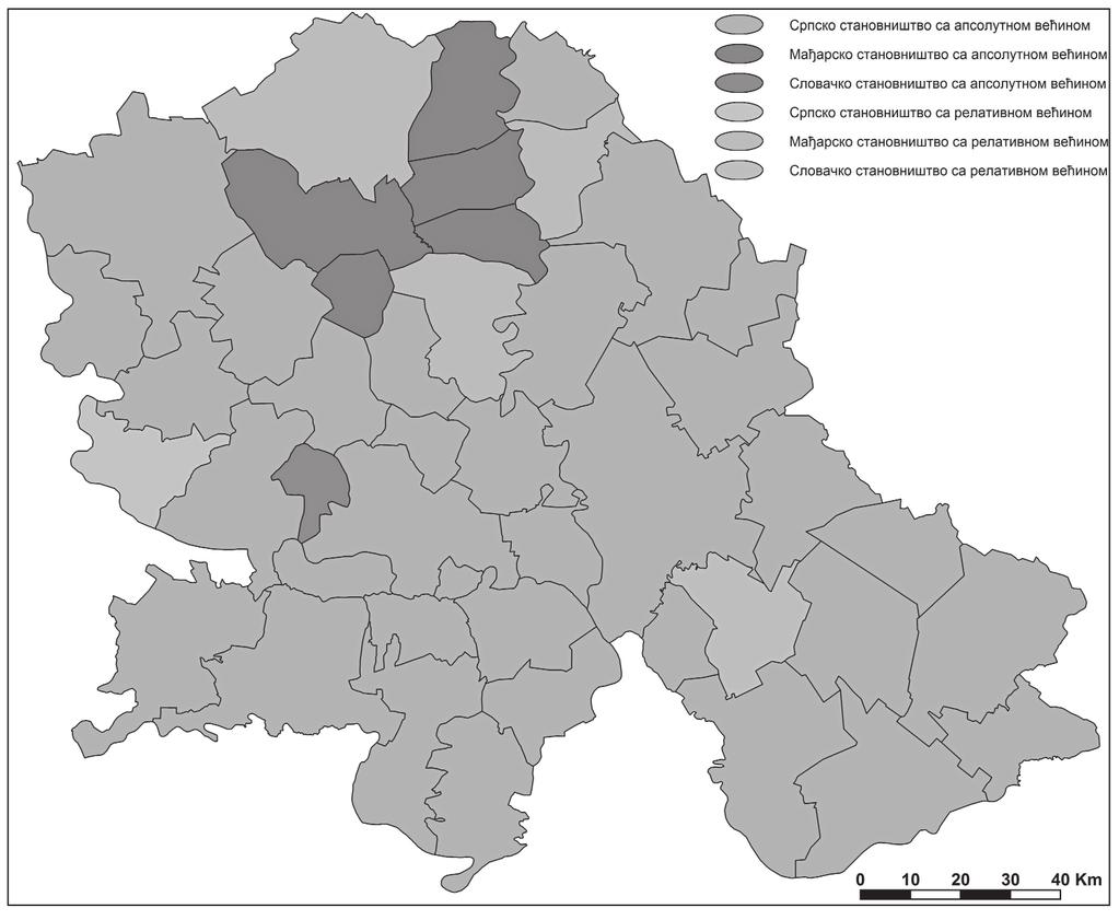 Етничка карта АП Војводине