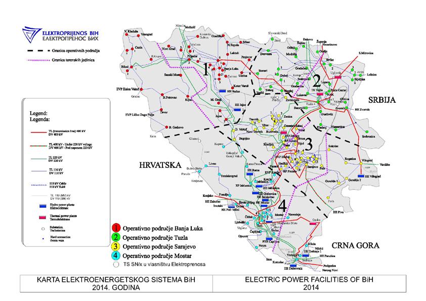 6 Map of the high voltage grid