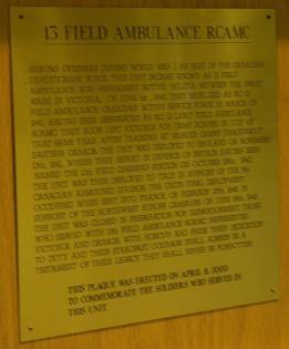 13 Field Ambulance Commemorative Plaque (2000)