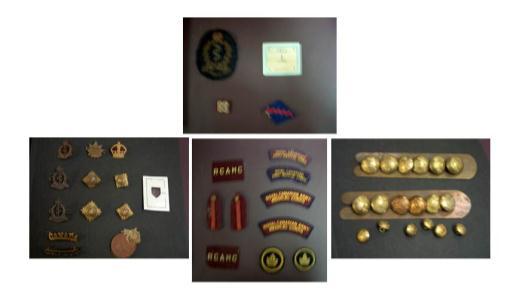 Miscellaneous badges, buttons, rank